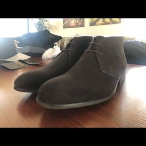 Toecap Coffee Brown Suede Chukka Boots